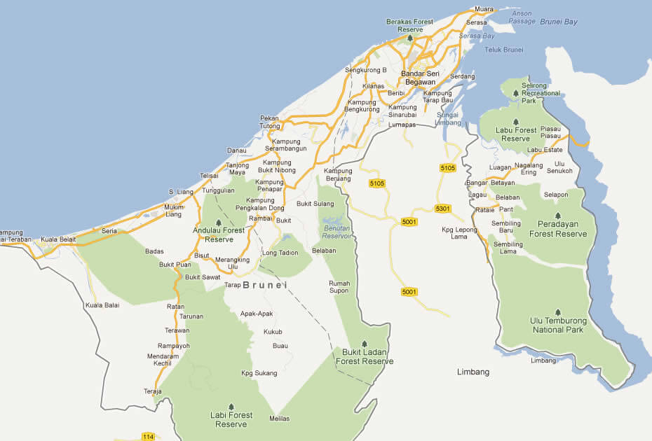 map of brunei